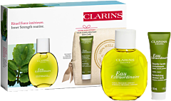 CLARINS Eau Extraordinaire Set = Eau Extraordinaire 100 ml + EE Douche lactée 30ml + Aroma-Tasche