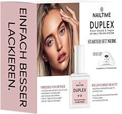 Nailtime Starter Set Deluxe = D.LED Light + D.UV Base + D.UV Top + D.Nail Polish 29 + G.Buff + M.File +D.Exp.Remov.+ D.Remov.Pads + Nail Clips + Manic.Stäb.