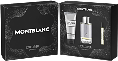 Montblanc Explorer Platinum Set = EdP Nat. Spray 100 ml + EdP Nat. Spray 7,5 ml + Shower Gel 100 ml