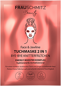 FrauSchmitz Beauty Face & Jawline Tuchmaske 2 in 1