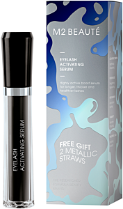 M2Beauté Eyelash Activating Serum 4ml Summer Edition + 2 Trinkhalme Gratis