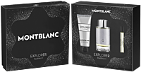 Montblanc Explorer Platinum Set = EdP Nat. Spray 100 ml + EdP Nat. Spray 7,5 ml + Shower Gel 100 ml