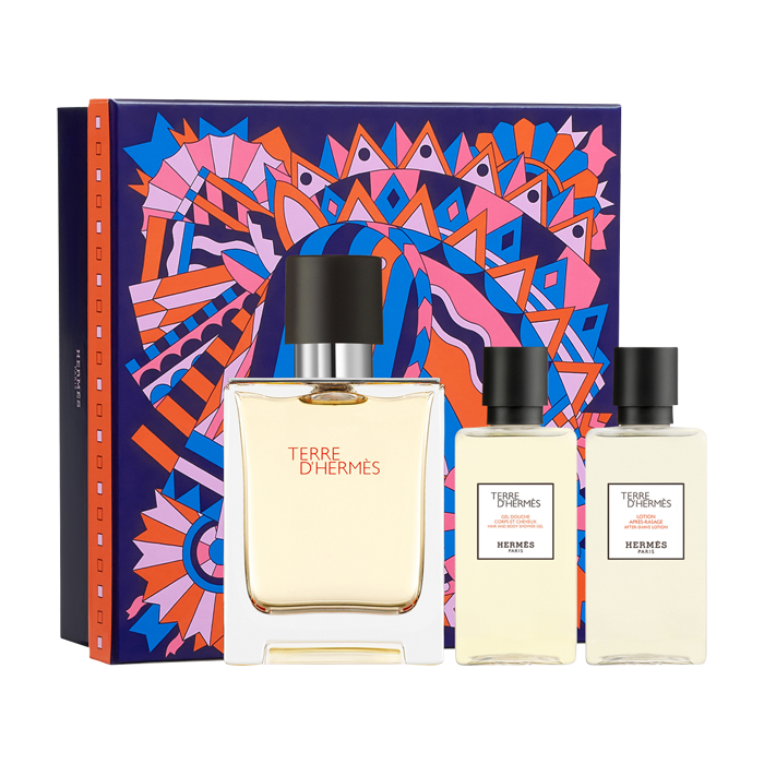 Hermès Terre d\'Hermès Set = E.d.T. Nat. Spray 50 ml + Shower Gel 40 ml +  Afer Shave Lotion 40 ml online kaufen