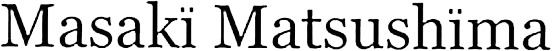 Masaki Matsushima
